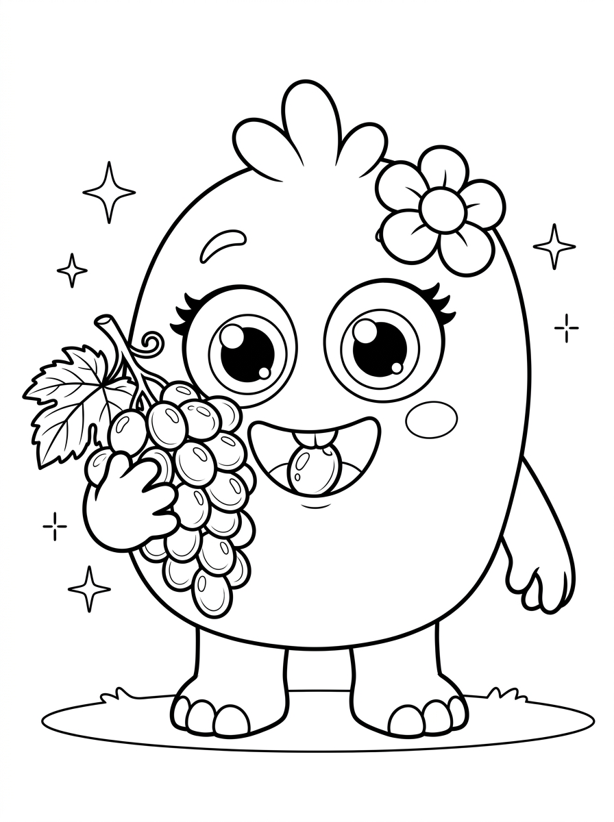 Tata com uva verde